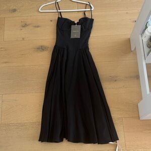 House of CB Black Bustier Midi Dress Samaria dress